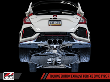 Load image into Gallery viewer, AWE Tuning 2017+ Honda Civic Type R Touring Edition Exhaust w/Front Pipe &amp; Triple Diamond Black Tips