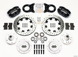 Wilwood Dynapro Dust-Boot Front Kit 12.19in Drilled 1965-1969 Mustang Disc & Drum Spindle