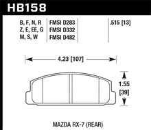 Load image into Gallery viewer, Hawk 03-05 Mazda 6 2.3L i OE Incl.Clips Shims Springs Rear ER-1 Brake Pads