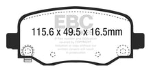 Load image into Gallery viewer, EBC 15+ Chrysler 200 2.4 Ultimax2 Rear Brake Pads