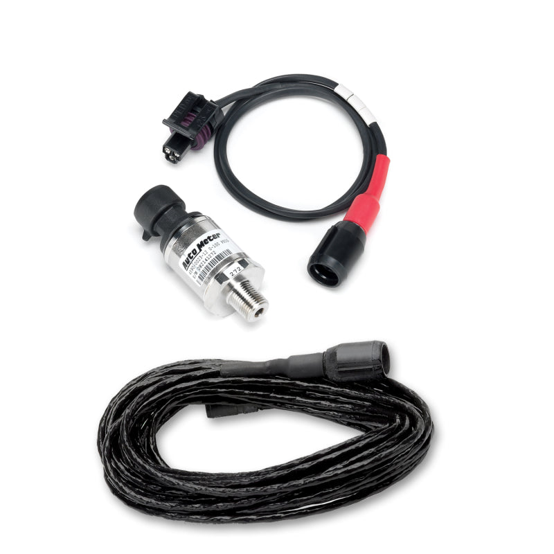 AutoMeter Sensor Kit Pressure 100PSI 8ft. Harness For Ultimate Dl