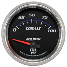 Load image into Gallery viewer, Autometer Cobalt 66.7mm 0-100 PSI Oil Pressure Gauge