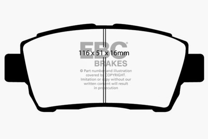 EBC 11-15 Scion IQ 1.3 Ultimax2 Front Brake Pads