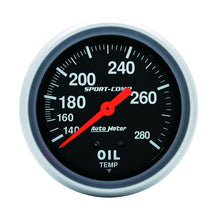 Load image into Gallery viewer, Autometer 2-5/8in 140-280 Degree F Mechanical 12ft Oil Temp Sport-Comp Gauge