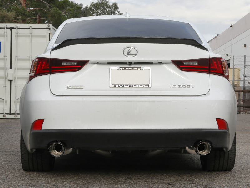 aFe POWER Takeda 16-17 Lexus IS200t L4-2.0L (t) 2.5in-3in 304 SS CB Exhaust - Carbon Fiber