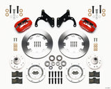 Wilwood Forged Dynalite Front Kit 12.19in Red 65-68 Chevy Impala -Drum Spindle