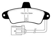 Load image into Gallery viewer, EBC 95-00 Ford Contour 2.0 Redstuff Rear Brake Pads