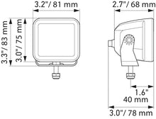 Load image into Gallery viewer, Hella Universal Black Magic 3.2in L.E.D. Cube Kit - Flood Beam (Long Range)