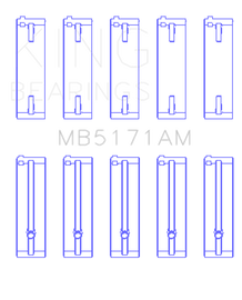 King Engine Bearings Mazda FS-DE L4/FP L4/FS L4  DOHC 16 Valve Main Bearing Set - Size STD