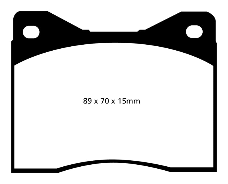 EBC 88-90 Lamborghini Countach 5.2 (Anniversary) Redstuff Rear Brake Pads