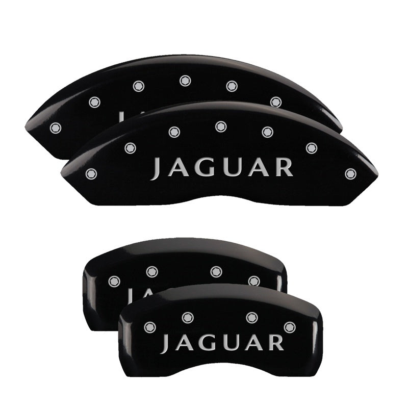 MGP 4 Caliper Covers Engraved Front & Rear Acura Black finish silver ch