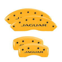 Load image into Gallery viewer, MGP 4 Caliper Covers Engraved Front &amp; Rear i-Vtec Yellow finish black ch