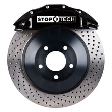 Load image into Gallery viewer, StopTech 08-13 Toyota Land Cruiser Front BBK w/ Black ST-65 Calipers Drilled 380x35mm Rotor