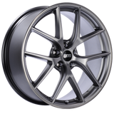 BBS CI-R 19x9.5 5x120 ET40 Platinum Silver Polished Rim Protector Wheel -82mm PFS/Clip Required