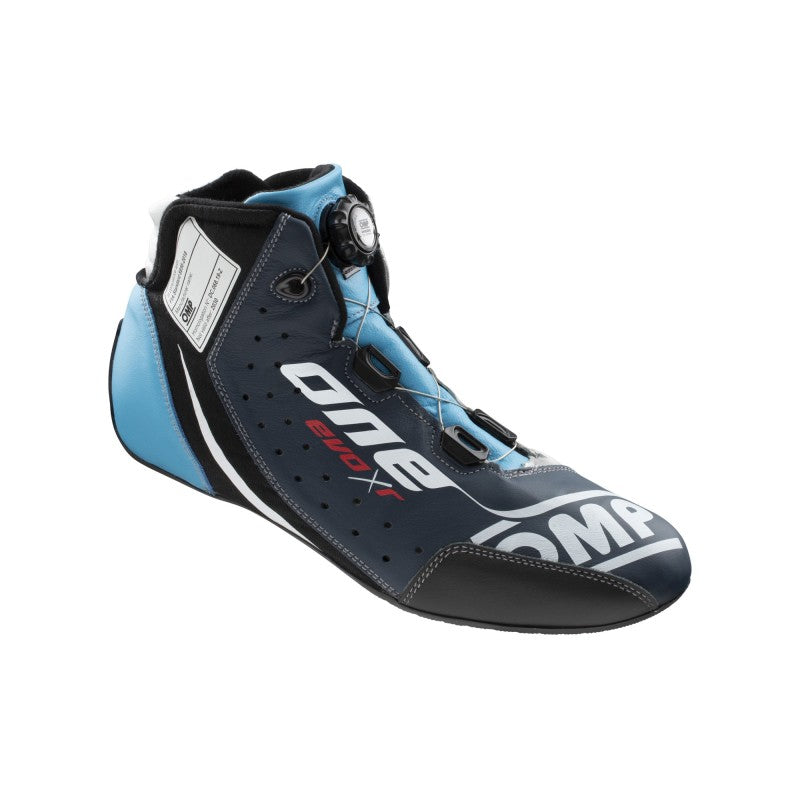 OMP One Evo X R Shoes Blue/Silver/Cyan - Size 37 (Fia 8856-2018)