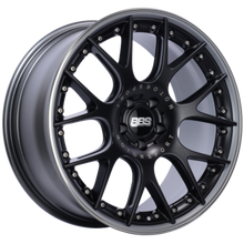 Load image into Gallery viewer, BBS CH-RII 22x10 5x120 ET38 / 72.5 CB Satin Black Center Platinum Lip SS Rim Protector Wheel