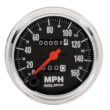 Load image into Gallery viewer, AutoMeter Gauge Speedometer 3-3/8in. 160MPH Mechanical Traditional Chrome