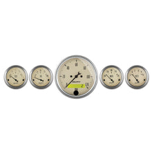 Load image into Gallery viewer, AutoMeter Gauge Kit 5 Pc. 3-1/8in. &amp; 2-1/16in. Elec. Speedometer Antique Beige