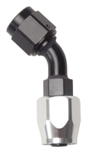 Load image into Gallery viewer, Russell Performance -10 AN Black/Silver 45 Degree Full Flow Hose End