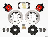 Wilwood Combination Parking Brake Rear Kit 12.19in Red Civic / Integra Disc 2.39 Hub Offset