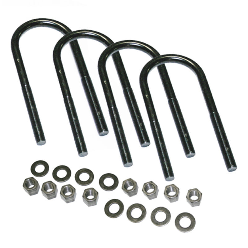 Superlift U-Bolt 4 Pack 1/2x2 7/8x7 Round w/ Hardware