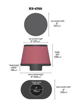 Load image into Gallery viewer, K&amp;N Filter Universal X Stream Clamp-On 3in Flange ID 6inx8in Base 5inx5in Top 6.5in Height