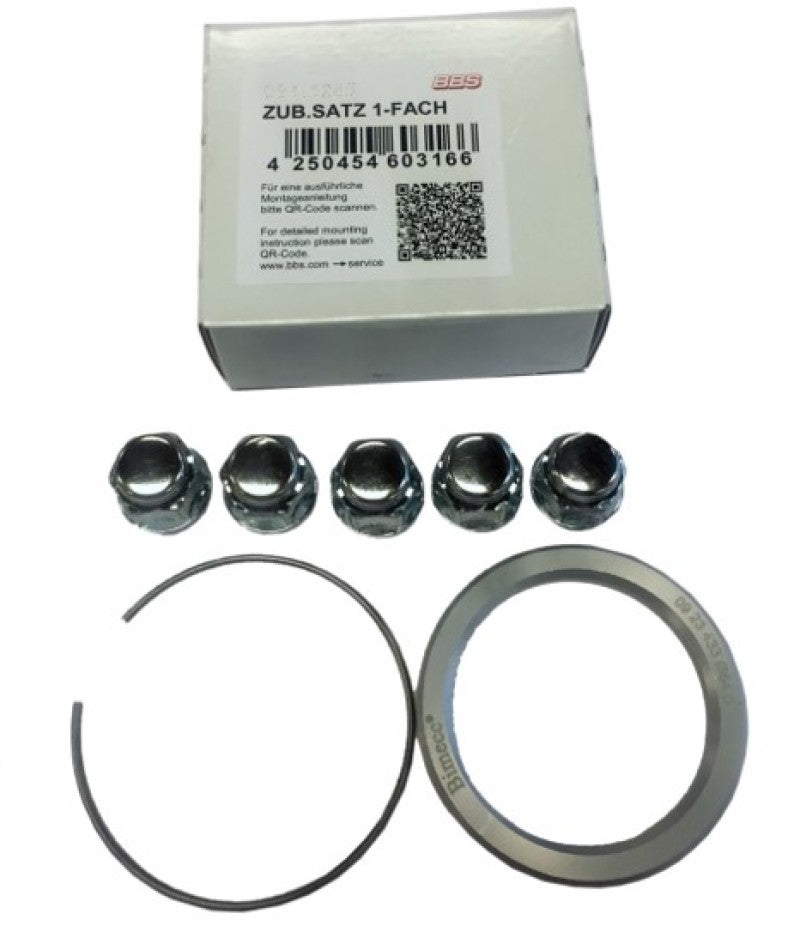 BBS PFS KIT - Geo / Isuzu - Includes 70mm OD - 56.5mm ID Ring / 70mm Clip / Lug Nuts