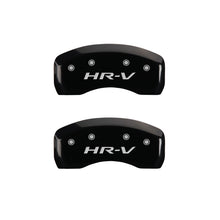 Load image into Gallery viewer, MGP 4 Caliper Covers Engraved Front Honda Engraved Rear HR-V Black finish silver ch