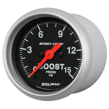 Load image into Gallery viewer, Autometer 2-1/16in 15PSI Boost Digital Stepper Motor Sport-Comp Gauge