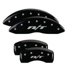 Load image into Gallery viewer, MGP 4 Caliper Covers Engraved Front &amp; Rear RT Black finish silver ch