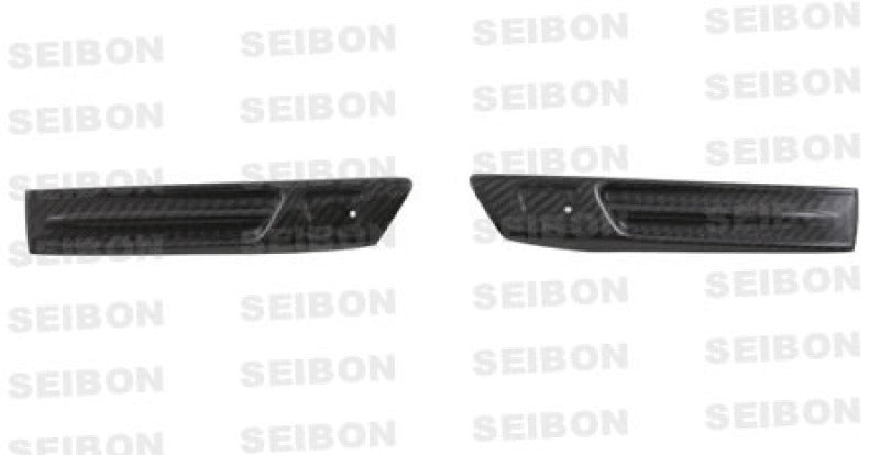 Seibon 09-10 Nissan GTR R35 Carbon Fiber Fender Duct Logos (Pair)