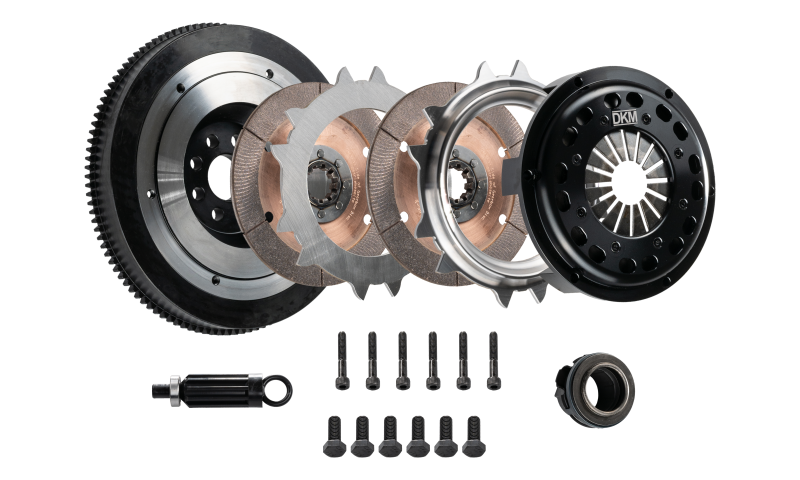 DKM Clutch BMW E34/E36/E39/E46/Z3 (6 Cyl) Ceramic Twin Disc MR Clutch w/Flywheel (650 ft/lbs Torque)