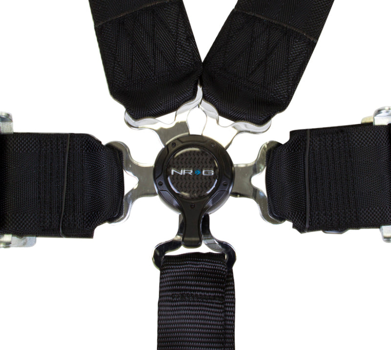 NRG 6PT 3in. Seat Belt Harness / Cam Lock - Black