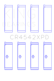 King Honda K-Series 2.0L/2.4 LXP Tri-Metal Performance Connecting Rod Bearing (Set of 4) - Size STDX