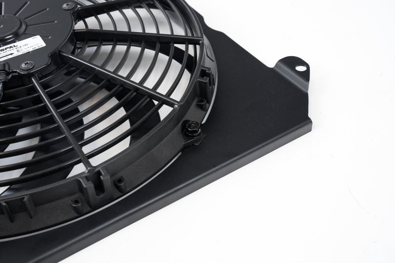 CSF 92-00 Honda Civic All-Aluminum Fan Shroud w/12in SPAL Fan - Black Finish