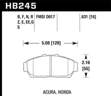 Load image into Gallery viewer, Hawk 94-01 Acura Integra (excl Type R)  DTC-60 Race Front Brake Pads