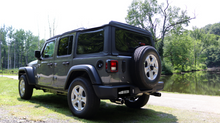 Load image into Gallery viewer, Corsa 2018-2024 Jeep Wrangler JL 2.5in Dual Rear Exit Black Tips Touring Axle-Back Exhaust