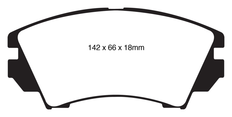 EBC 10+ Buick Allure (Canada) 3.0 Yellowstuff Front Brake Pads