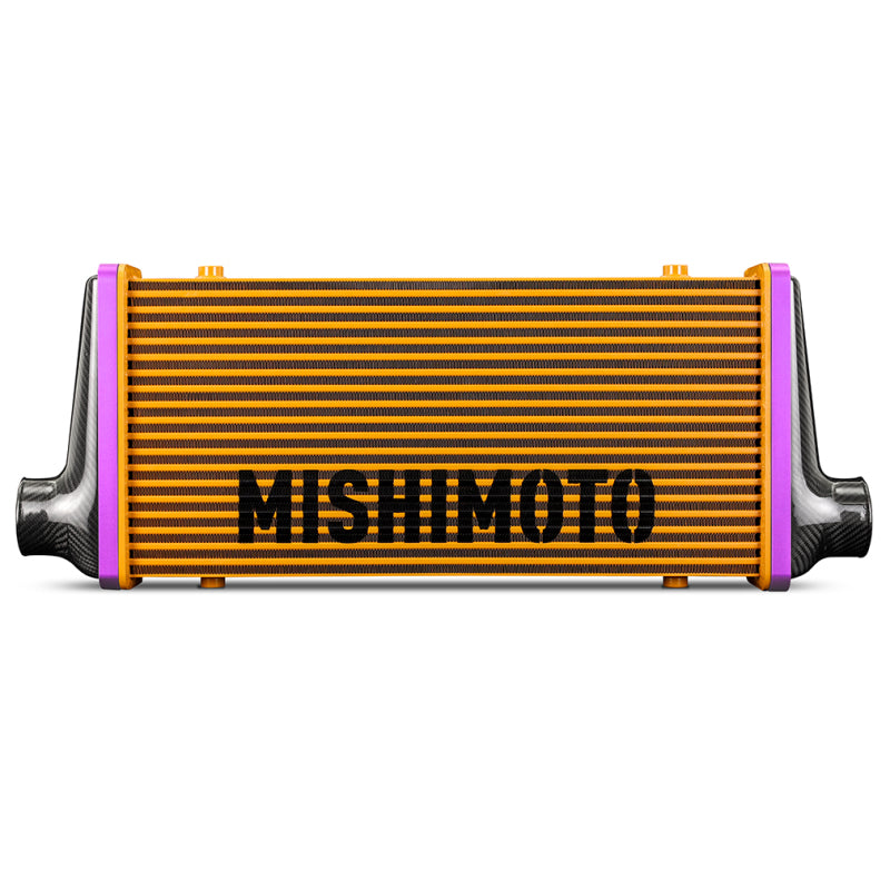 Mishimoto Universal Carbon Fiber Intercooler - Matte Tanks - 600mm Silver Core - S-Flow - BL V-Band