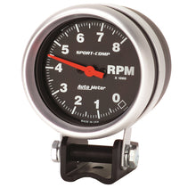 Load image into Gallery viewer, Autometer Standard 2-5/8in 8,000 RPM Pedestal Mount Tachometer Sport Comp