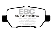 Load image into Gallery viewer, EBC 05-08 Acura RL 3.5 Greenstuff Rear Brake Pads