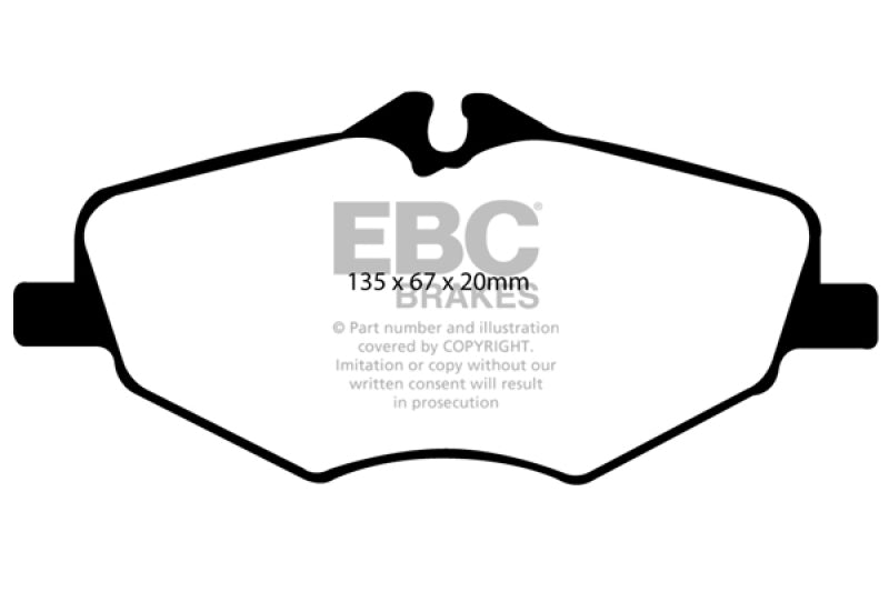 EBC 06-09 Mercedes-Benz E320 3.0 TD Ultimax2 Front Brake Pads