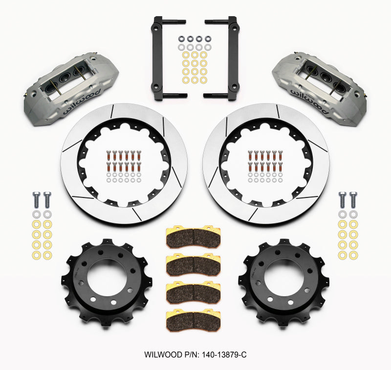 Wilwood TX6R Rear Kit 16.00in Clear Ano 1999-2010 GM Trk 2500 HD 4.84 Cntr