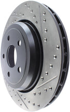 Load image into Gallery viewer, StopTech 12-15 Jeep Cherokee SRT8 Sport Slotted &amp; Drilled Rear Driver Side Brake Rotor