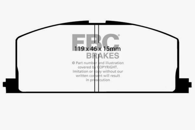 EBC 85-88 Chevrolet Nova 1.6 Ultimax2 Front Brake Pads