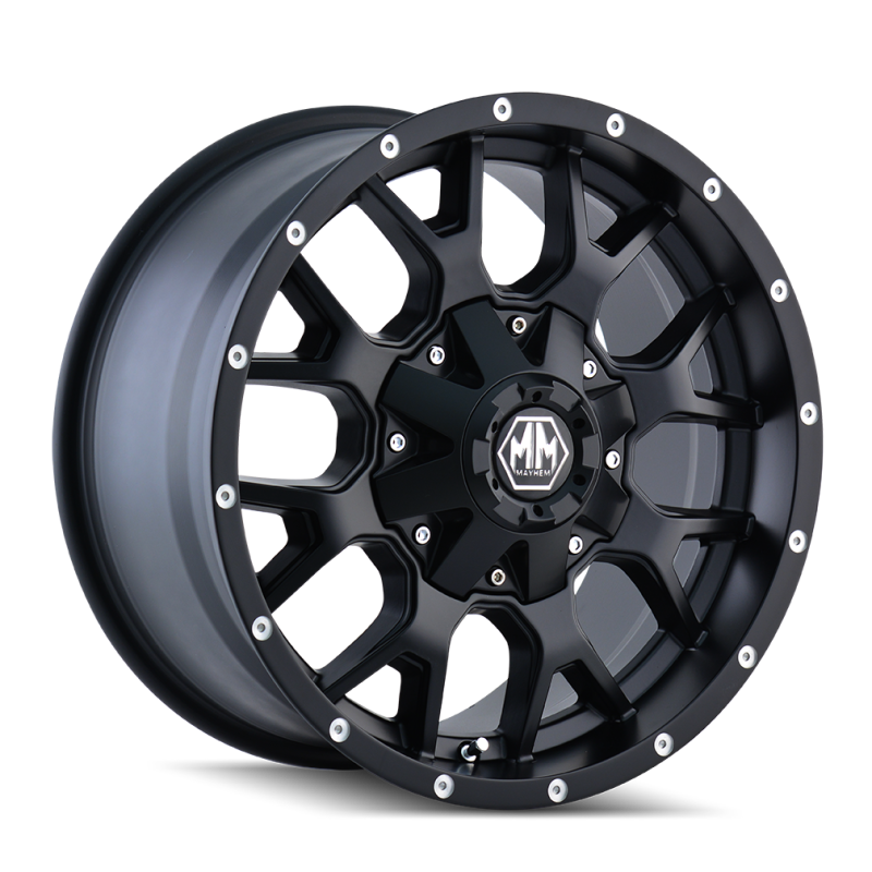 Mayhem 8015 Warrior 18x9 / 5x150 BP / 18mm Offset / 110mm Hub Matte Black Wheel