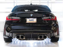 Load image into Gallery viewer, AWE Track Edition Catback Exhaust for BMW G8X M3/M4 - Chrome Silver Tips