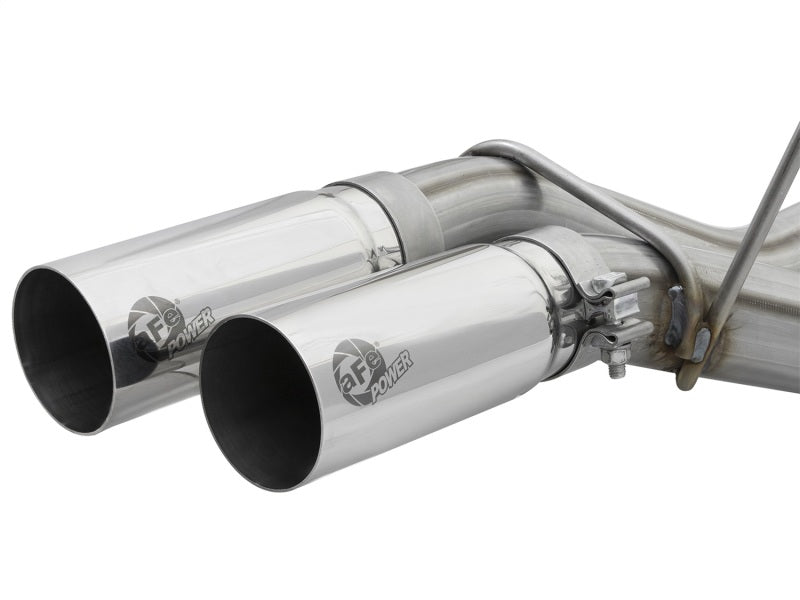 aFe POWER Rebel Series 3in 409 SS Cat Back Exhaust w/ Polished Tips 17 Ford F-150 Raptor V6-3.5L