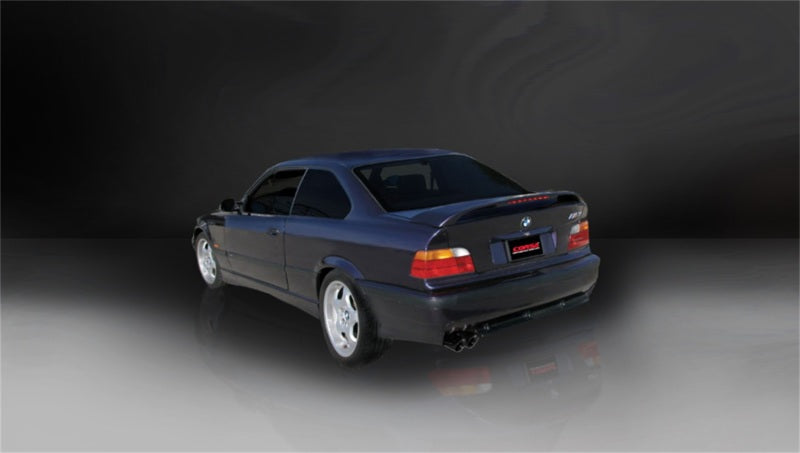 Corsa 1992-1999 BMW 325i/is Coupe E36 Black Sport Cat-Back Exhaust