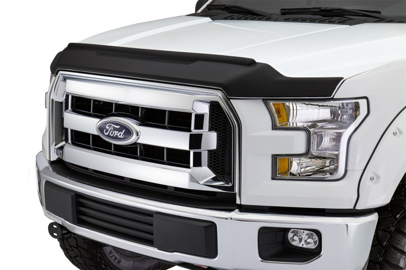 AVS 09-14 Ford F-150 Aeroskin II Textured Low Profile Hood Shield - Black